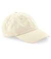 BB652N B652N Beechfield Organic Cotton 6 Panel Dad Cap Natural colour image